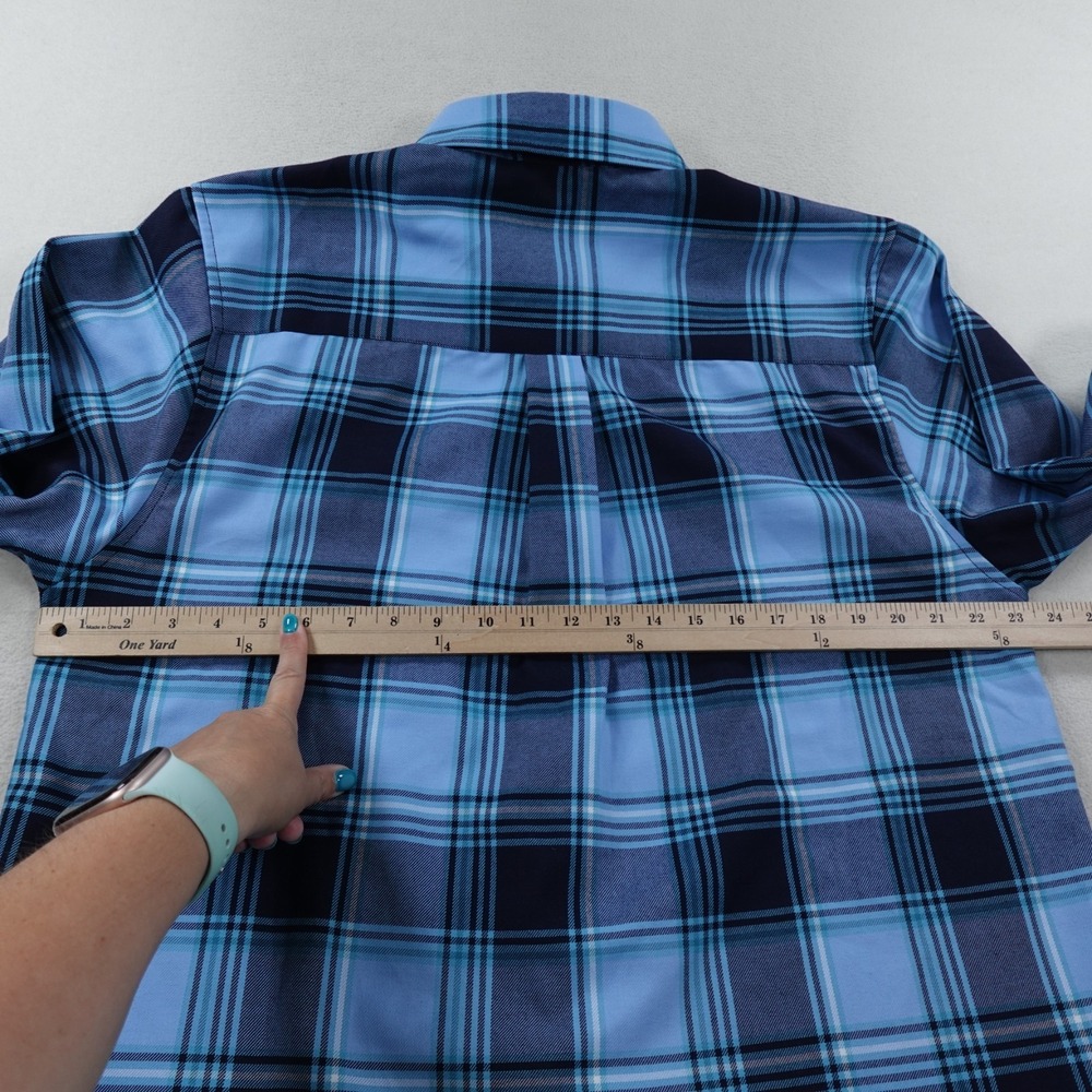 Dixxon Flannel Shirt Mens Large Blue Axel Crew Foundation Button Up Long Sleeve - Picture 12 of 15